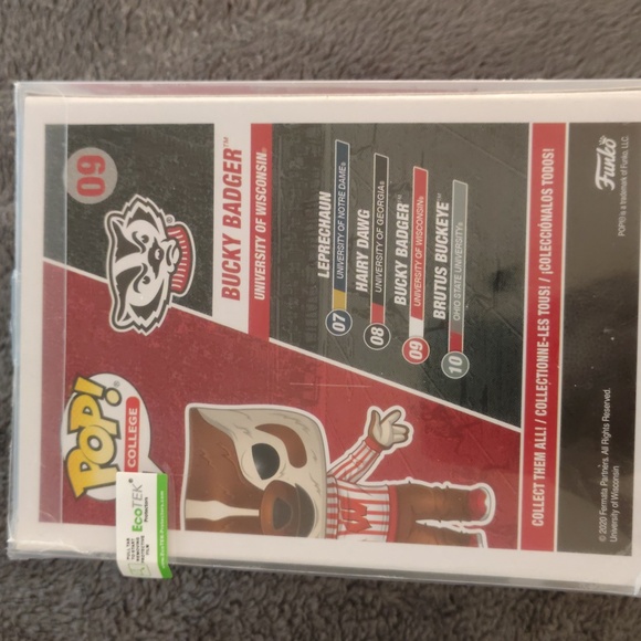 Funko College University of Madison-Wisconsin Bucky Badger - Picture 3 of 6